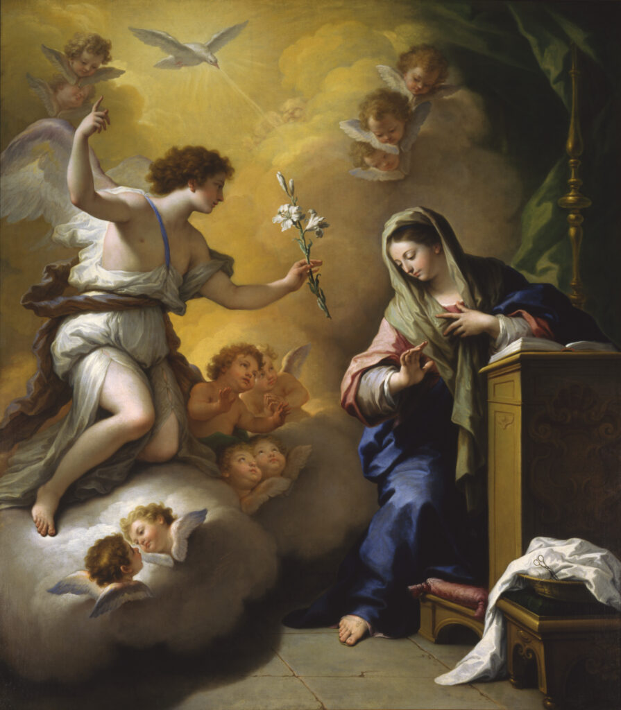 paolo de matteis the annunciation 69 1973 saint louis art museum